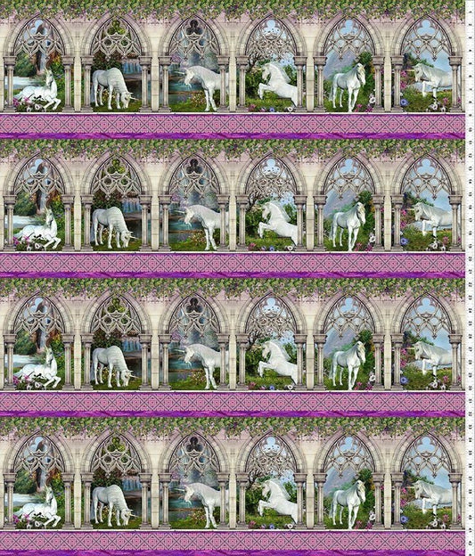 Unicorns 3un-1 Digitally Printed Cotton Woven Fabric