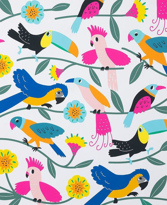 Folklorico Las Plumas 8858A Natural Cotton Woven Fabric