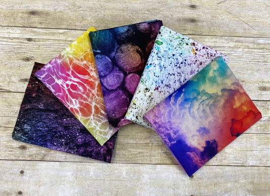 Radical Rainbow S4828H-181 Digitally Printed Cotton Woven Fabric