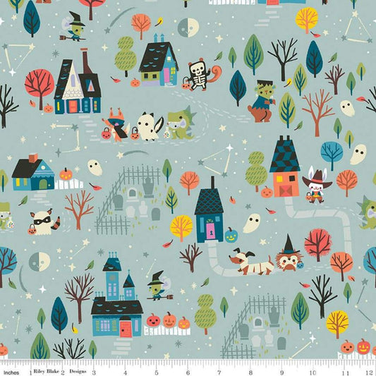 Tiny Treaters by Jill Howarth Main Gray C10480-GRAY Cotton Woven Fabric
