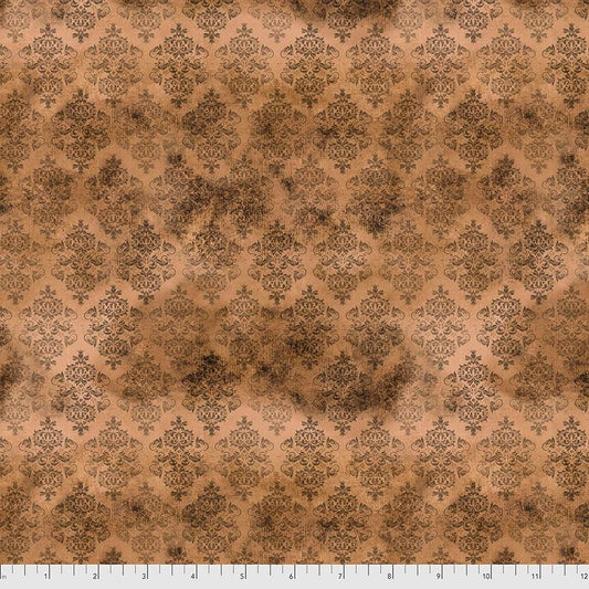 Regions Beyond by Tim Holtz Eclectic Elements Spellbound PWTH148.ORANGE Cotton Woven Fabric