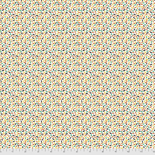 Boolicious by Maude Asbury Jittery Sprinkles White PWMA005.XWHITE Cotton Woven Fabric