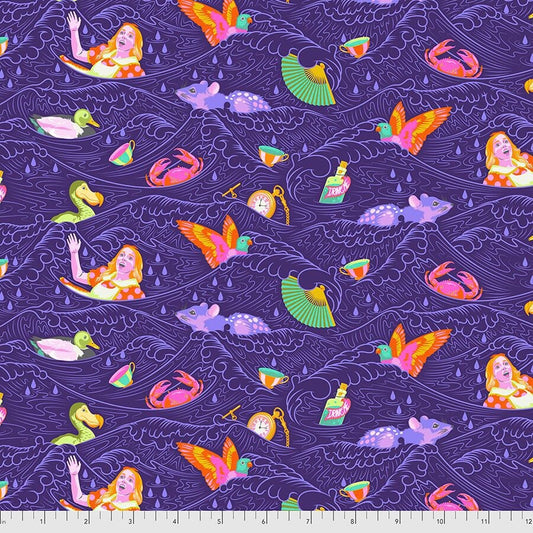 Tula Pink Curiouser & Curiouser Sea of Tears Daydream PWTP162.DAYDREAM Cotton Woven Fabric