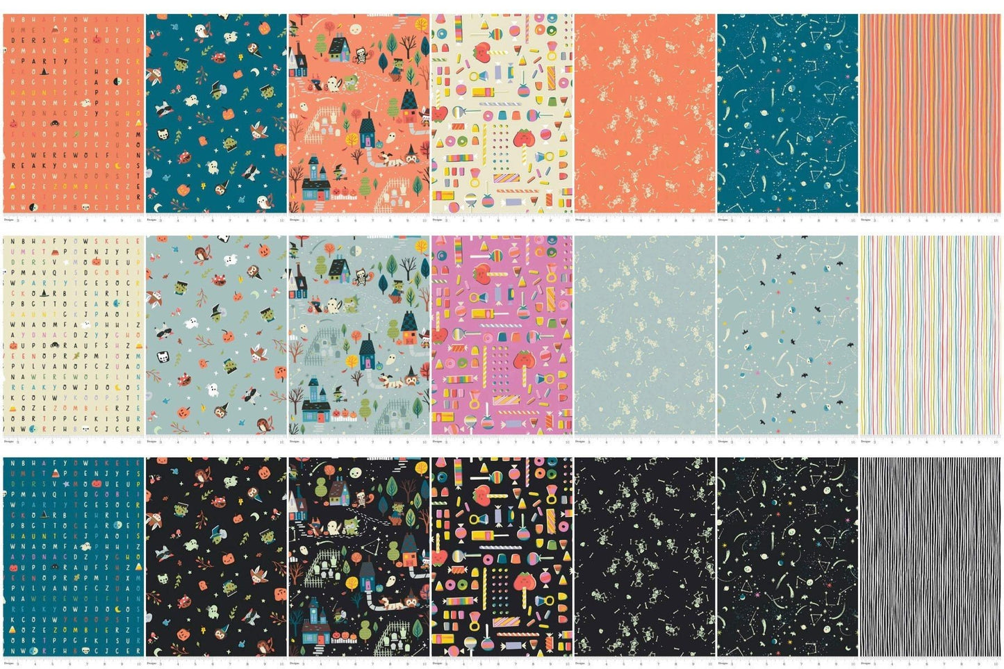 Tiny Treaters by Jill Howarth Fat Quarter Bundle of 21 Pieces FQ-10480-21 Cotton Woven Fabric