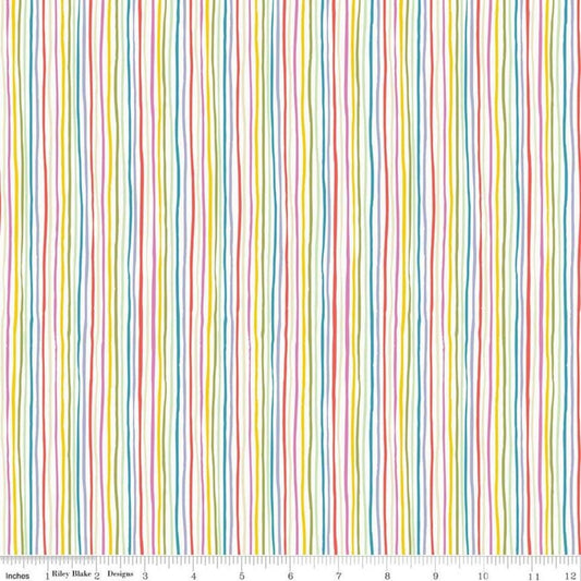 Tiny Treaters by Jill Howarth Stripe Multi C10486-MULTI Cotton Woven Fabric
