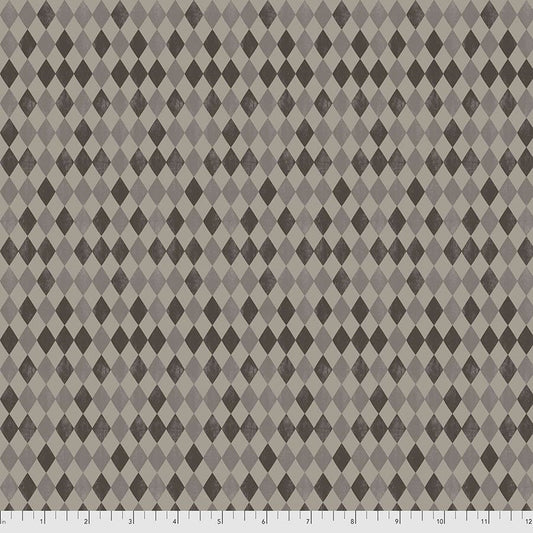 Spooktacular by Maude Asbury Halloween Harlequin PWMA010.XGREY Cotton Woven Fabric