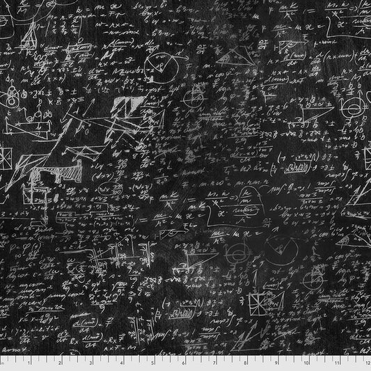 Regions Beyond by Tim Holtz Eclectic Elements Alchemy Black PWTH146.BLACK Cotton Woven Fabric