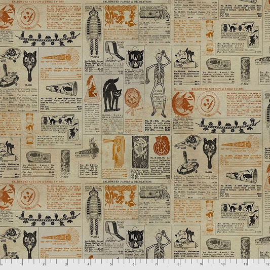 Regions Beyond by Tim Holtz Eclectic Elements Masquerade PWTH154.MULTI Cotton Woven Fabric