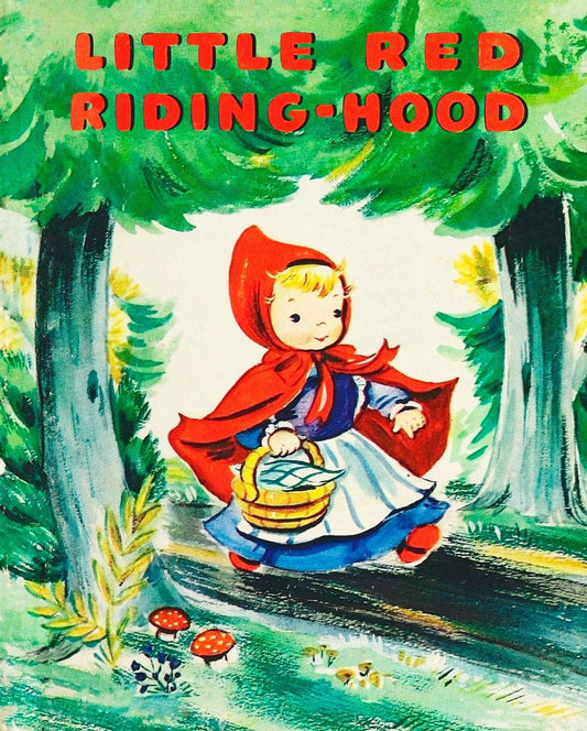 Vintage Storybook 2 Little Red Riding Hood 36" Panel BW01500C1 Cotton Woven Panel