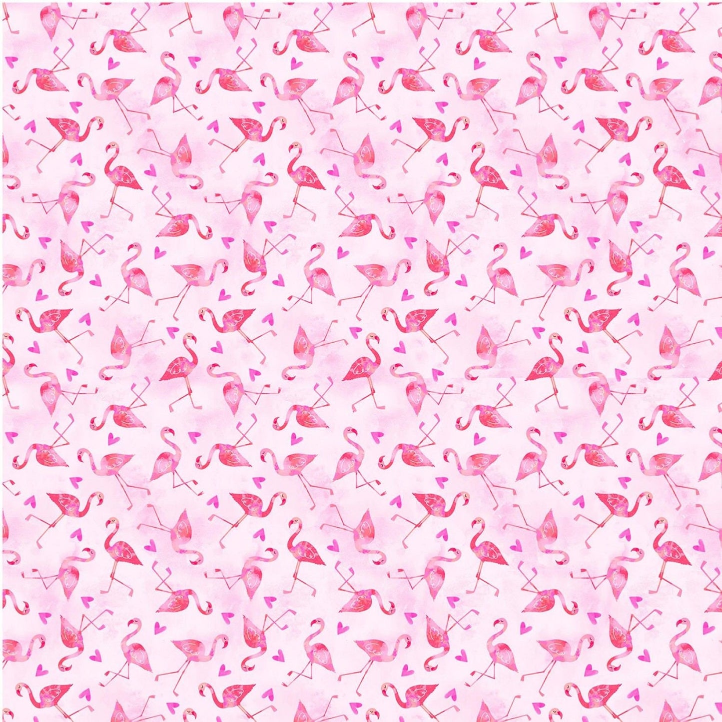 Good Vibes Only Flamingos Pink CX9814-PINK  Cotton Woven Fabric