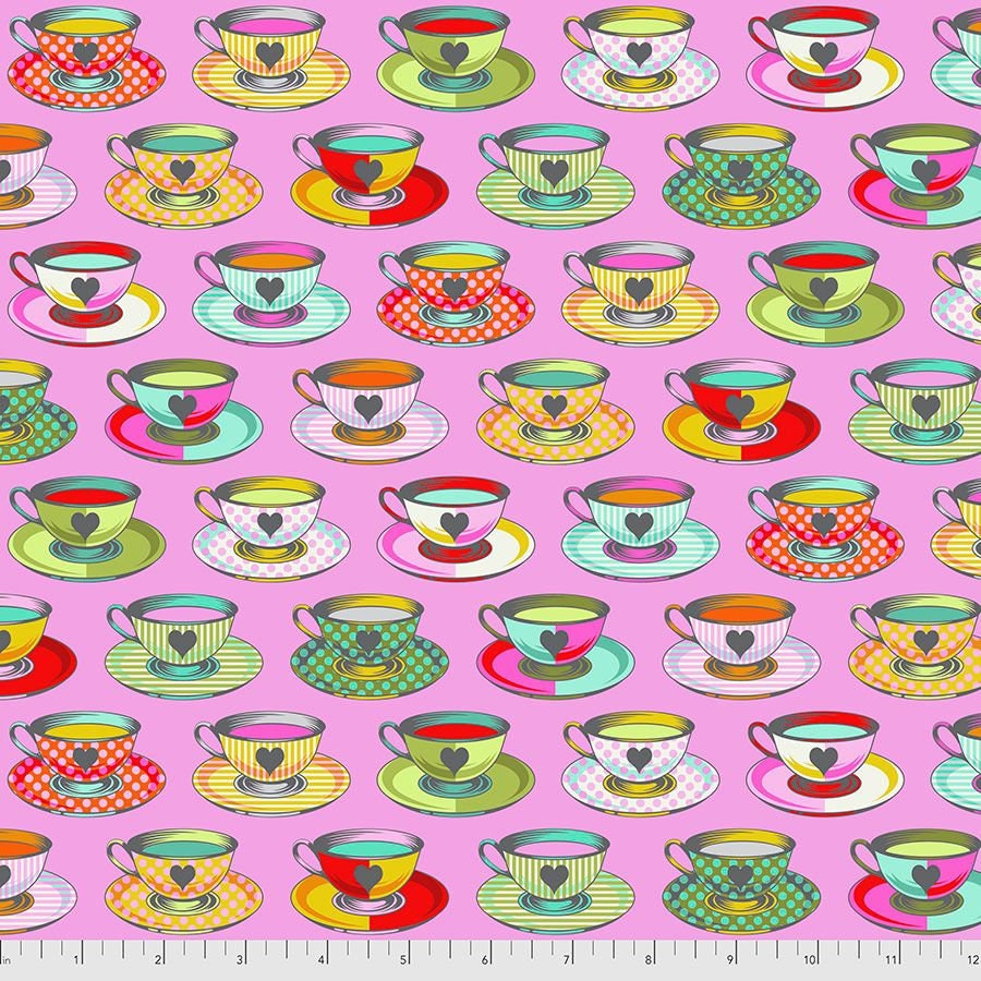 Tula Pink Curiouser & Curiouser Tea Time Wonder PWTP163.WONDER Cotton Woven Fabric