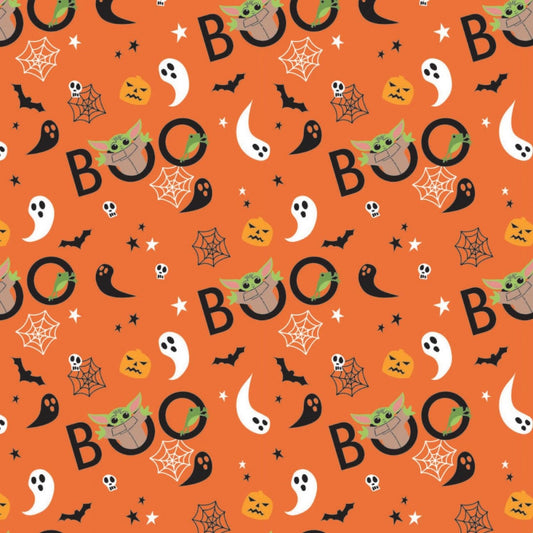 Character Halloween 2 Licensed Star Wars Peekaboo Child Orange 73800268-2 Cotton Woven Fabric