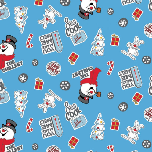 Character Winter Holiday 2 Licensed Frosty Asset Toss 23170104-2 Cotton Woven Fabric