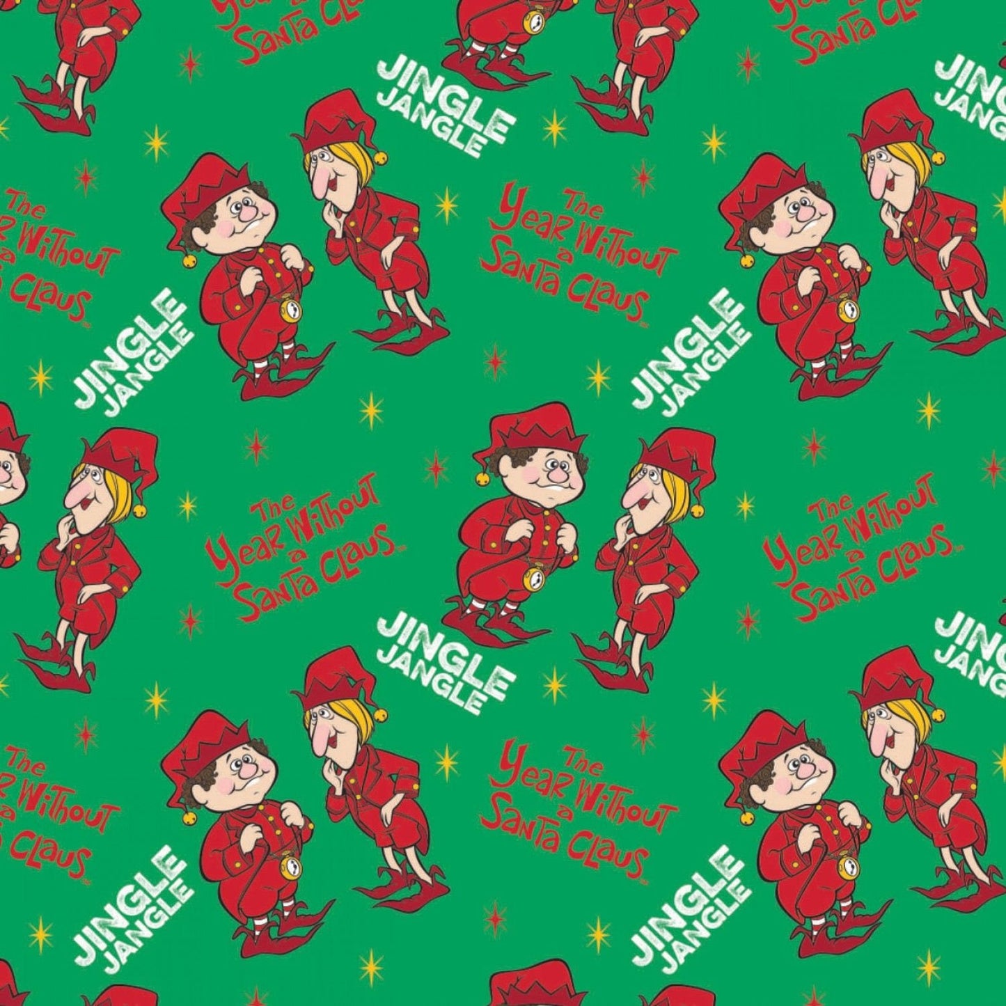 Character Winter Holiday 2 Licensed The Year Without A Santa Claus Jingle Jangle Christmas 23120102-1 Cotton Woven Fabric