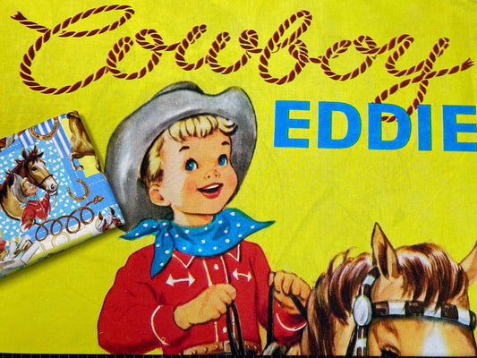 Vintage Storybook 2 Cowboy Eddie 36" Panel BW01540C1 Cotton Woven Panel