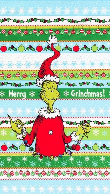Licensed How the Grinch Stole Christmas 24" Panel ADE-20274-223 Holiday Cotton Woven Panel