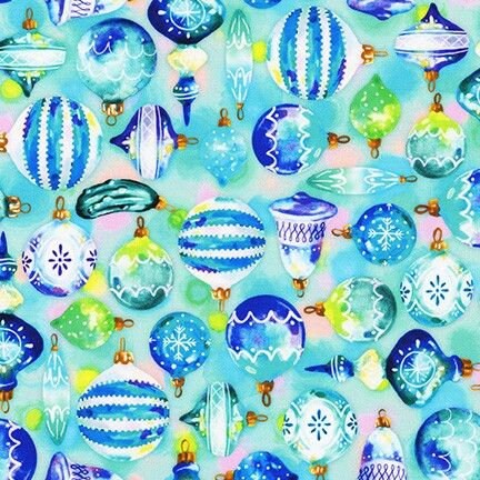 Wishwell Glow by Vanessa Lillrose & Linda Fitch WELD-20213-70 Aqua Cotton Woven Fabric