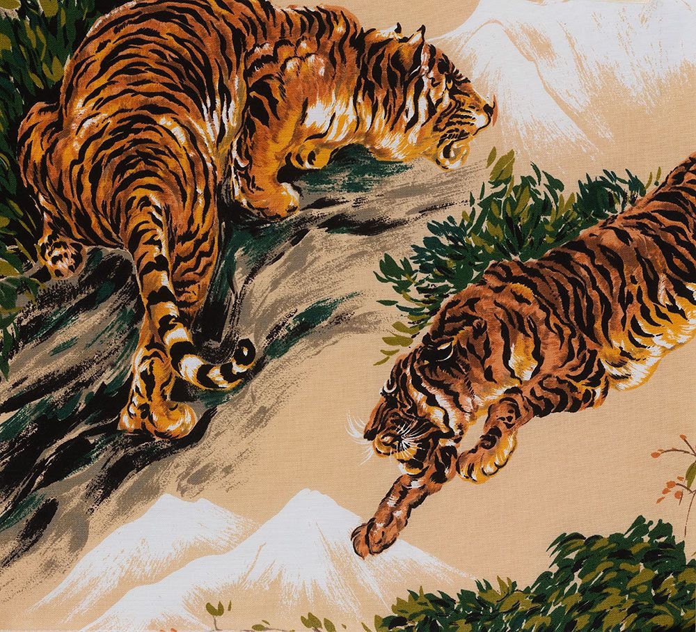 Nicole's Prints Tora (tiger) 8883C Linen Cotton Woven Fabric