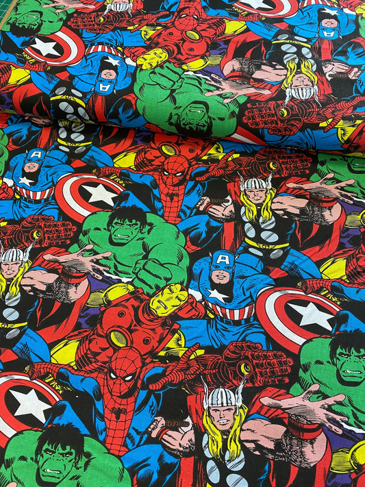 Licensed Comic Characters Packed 124655 Cotton Woven Fabric