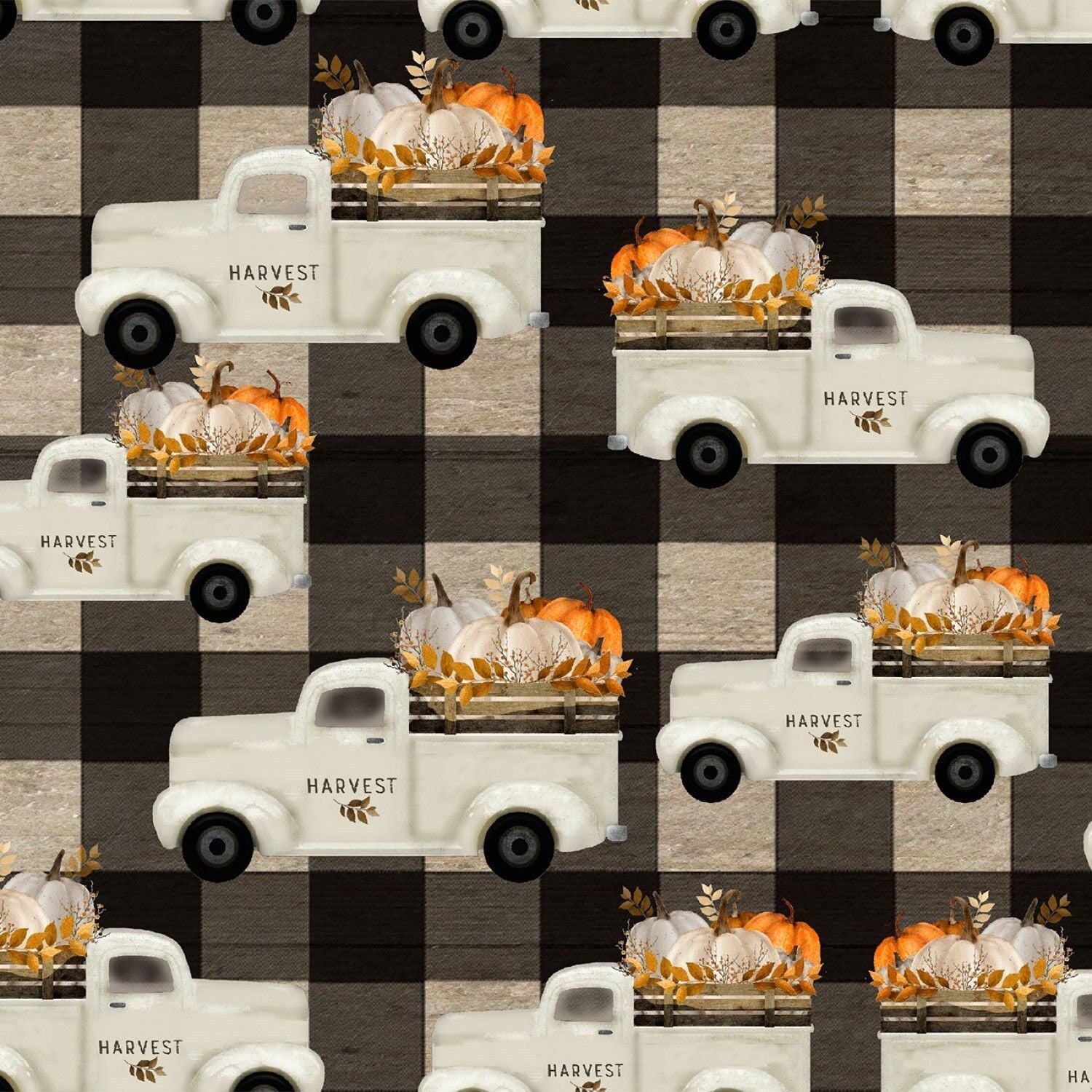 Happy Fall Beth Happy Fall by Beth Albert Truck 18118-MLT Cotton Woven Fabric β The ...