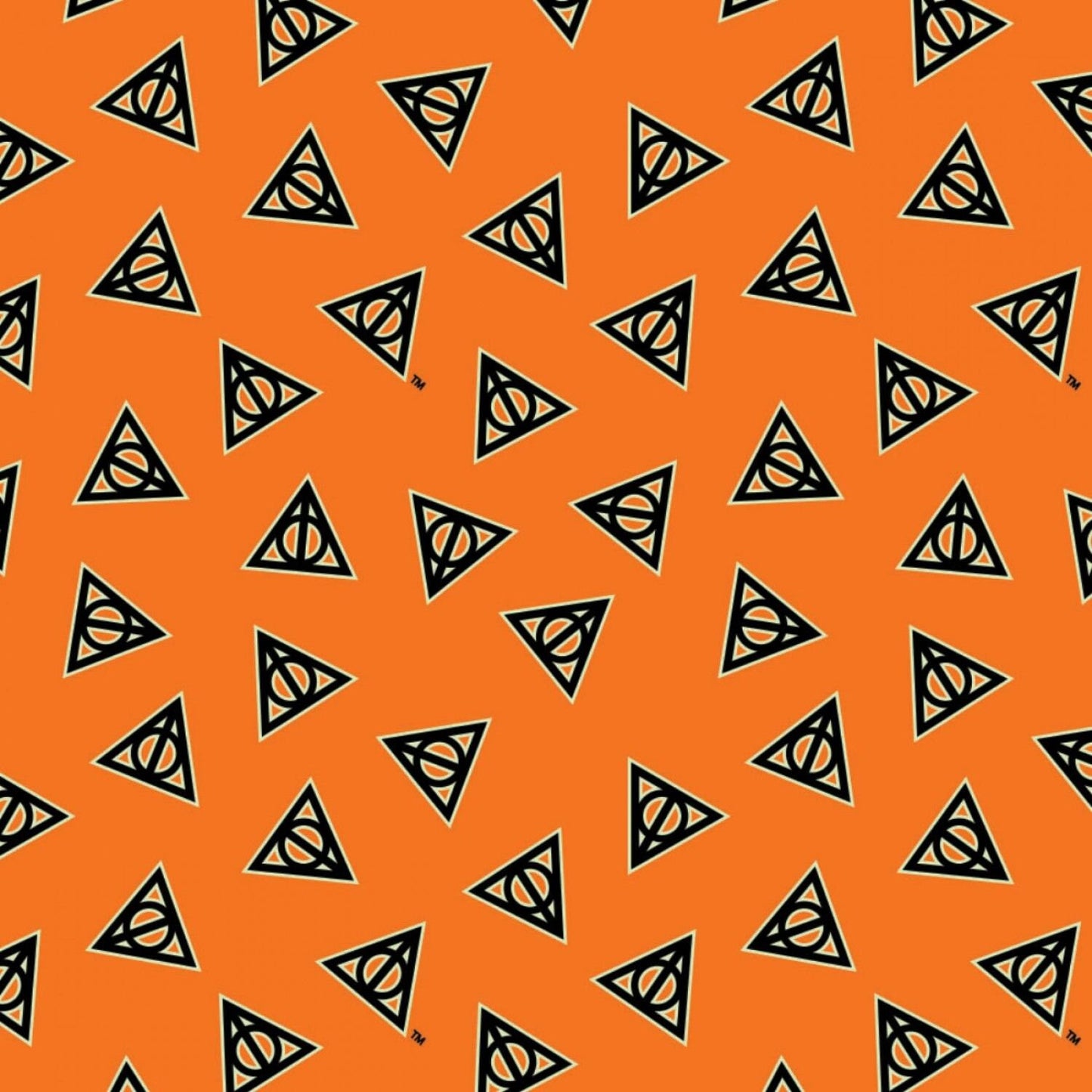 Character Halloween 2 Licensed Harry Potter Deathly Hallows Glow in the Dark Orange 23800597R-5 Cotton Woven Fabric