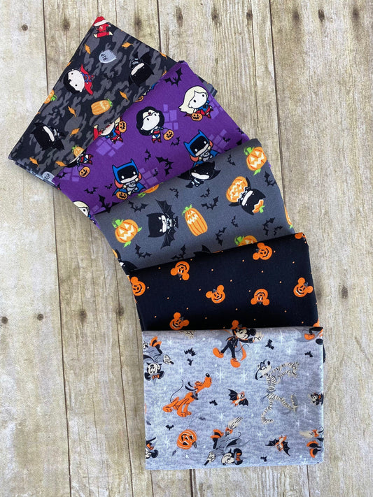 Character Halloween 2 Licensed Kawaii Grey 23421482-1 Cotton Woven Fabric