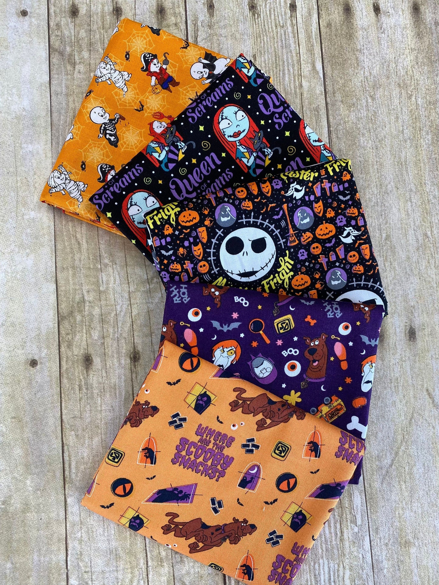 Character Halloween 2 Licensed Nightmare Before Christmas Frightful Halloween Black 85390409-1 Cotton Woven Fabric