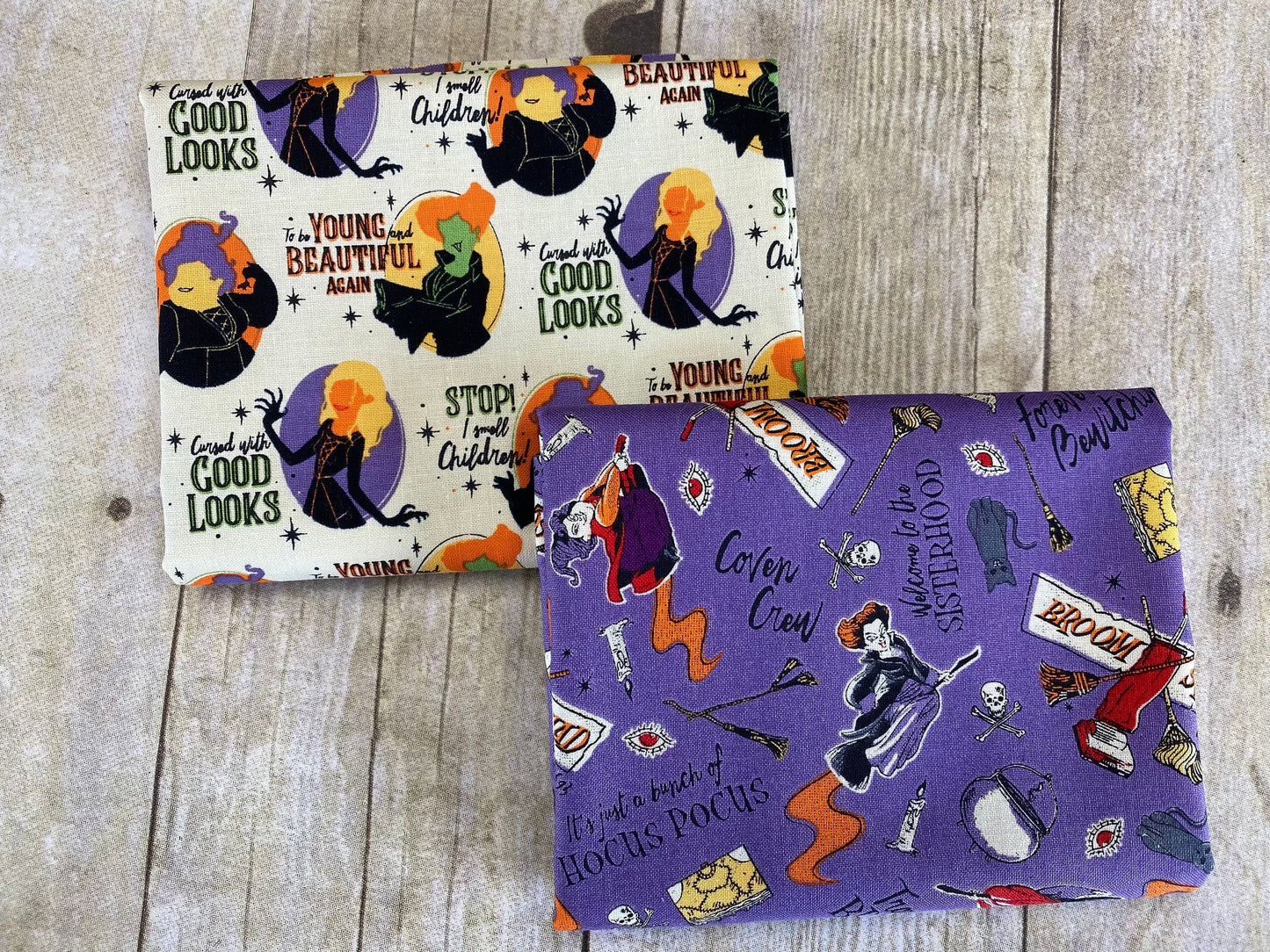 Character Halloween 2 Licensed Witchy Attitude Cream 85480108-1 Cotton Woven Fabric