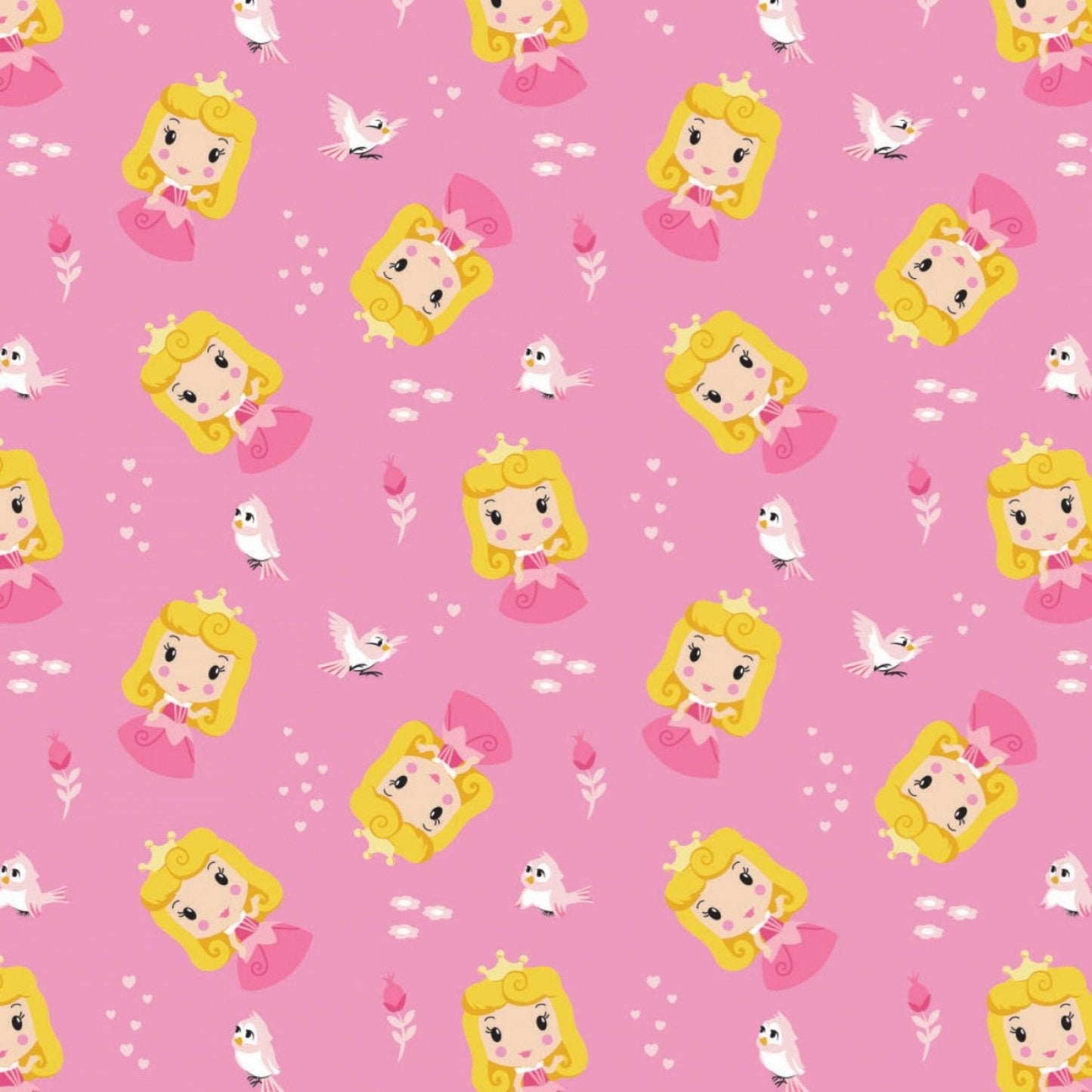 Licensed Disney Princess Kawaii Aurora 85101905-1 Cotton Woven Fabric