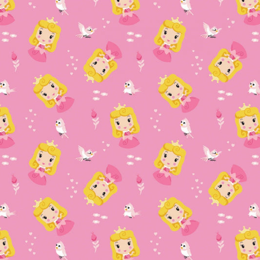 Licensed Disney Princess Kawaii Aurora 85101905-1 Cotton Woven Fabric