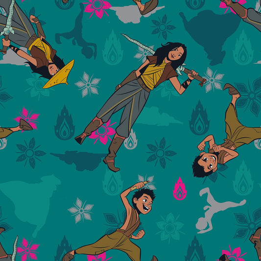 Licensed Disney Raya & The Last Dragon Team Raya 76166A620715 Cotton Woven Fabric