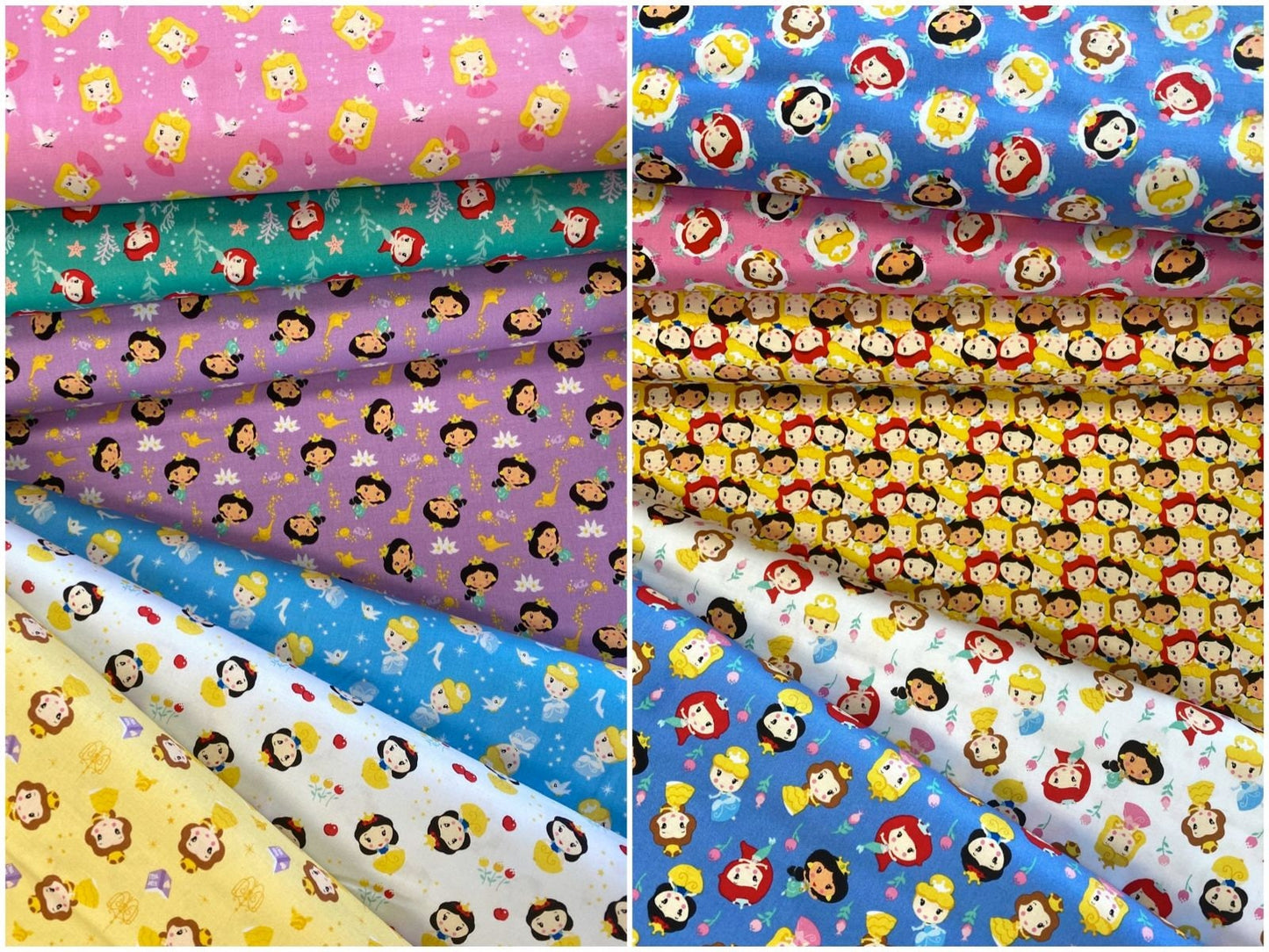 Licensed Disney Princess Kawaii Ariel 85101906-1  Cotton Woven Fabric