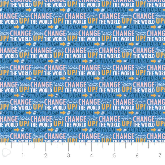 Stronger Together Activism 21190536-3 Cotton Woven Fabric