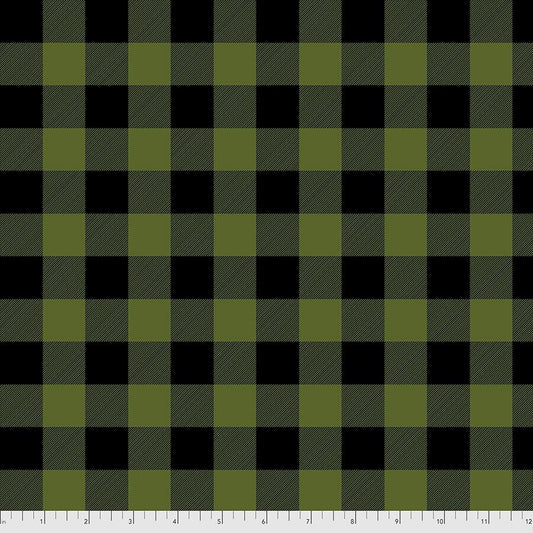 Tula Pink Holiday Homies Check Yo'self Pine Fresh FNTP002.PINEFRESH 100% Cotton Flannel Fabric