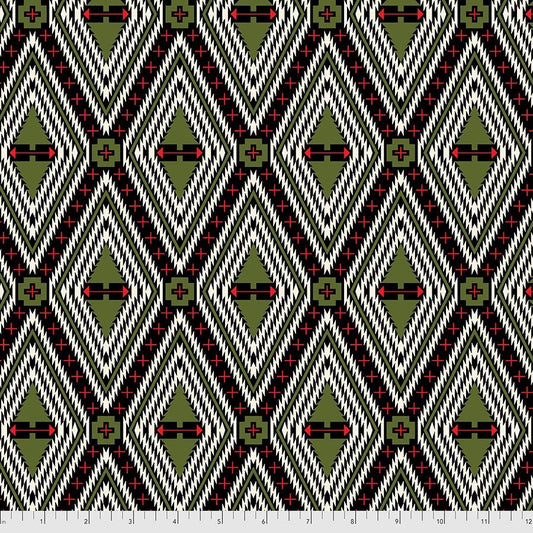 Tula Pink Holiday Homies Family Tree Pine Fresh FNTP004.PINEFRESH 100% Cotton Flannel Fabric
