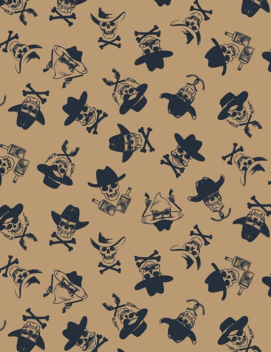 Wanted The Good, The Bad & The Ugly Cedar STELLA-1958-CEDAR Cotton Woven Fabric