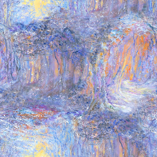 Polar Journey by Josephine Wall Ice Fantasy 17985-MLT Digitally Printed Cotton Woven Fabric