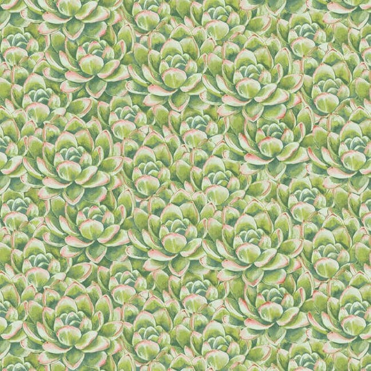 Dream Catcher by Jane Alison Packed Desert Rose Green 9743-66 Cotton Woven Fabric