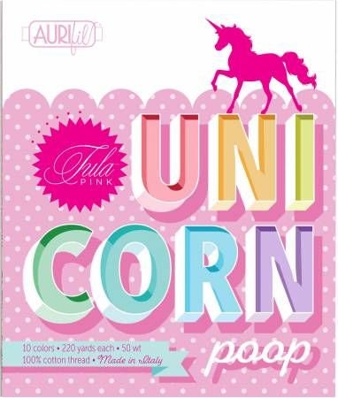 Unicorn Poop by Tula Pink TP50UP10 Aurifil Thread Set