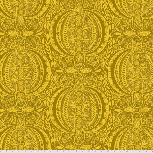 Love Always, AM by Anna Maria Horner Propagate Golden PWAM006.GOLDEN Cotton Woven Fabric