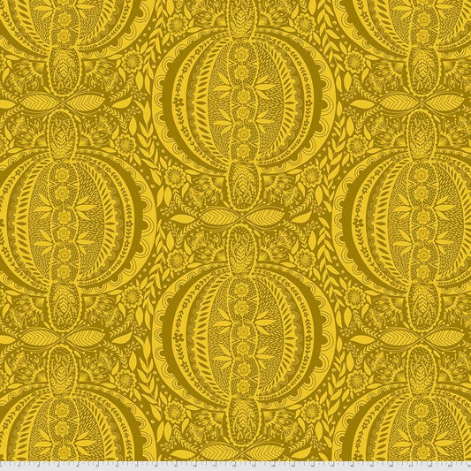 Love Always, AM by Anna Maria Horner Propagate Golden PWAM006.GOLDEN Cotton Woven Fabric