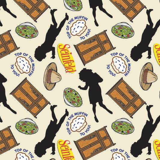 Licensed Seinfeld Elaine Icons Cream 23880108-1 Cotton Woven Fabric