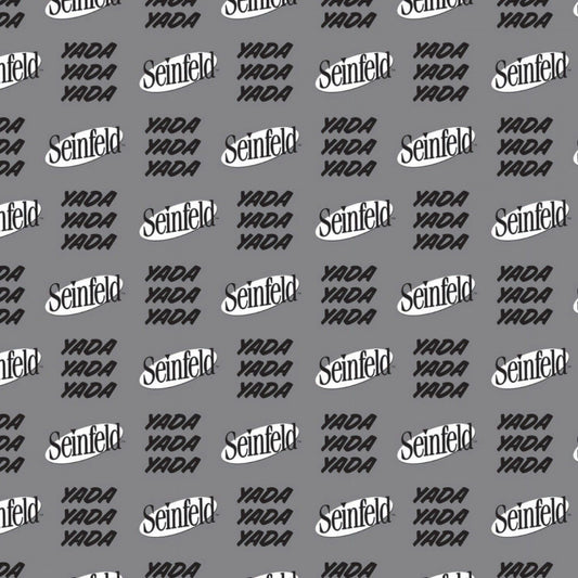 Licensed Seinfeld Yada Yada Yada Grey 23880120-1 Cotton Woven Fabric