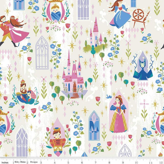 Little Brier Rose by Jill Howarth Main Parchment Sparkle SC11070-PARCHMENT Cotton Woven Fabric