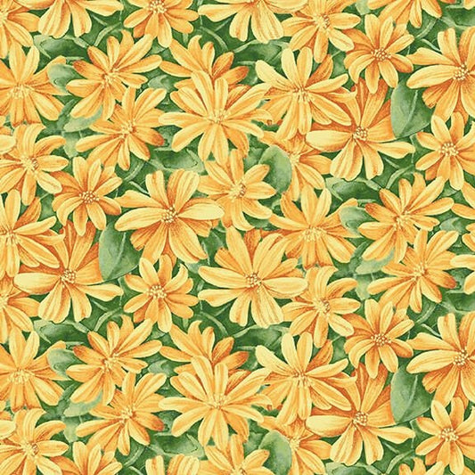 Dream Catcher by Jane Alison Cactus Flowers Yellow 9745-64 Cotton Woven Fabric
