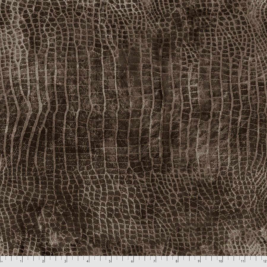 Worn Croc by Tim Holtz Hickory PWTH020.HICKORY Cotton Woven Fabric