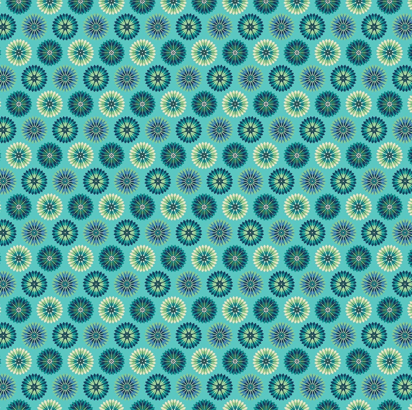 Prairie Meadow by Brett Lewis 24235-64 Turquoise Cotton Woven Fabric