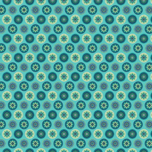 Prairie Meadow by Brett Lewis 24235-64 Turquoise Cotton Woven Fabric