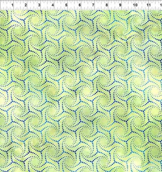 Elysian by Jason Yenter Spin Green 7jyn-2 Cotton Woven Fabric