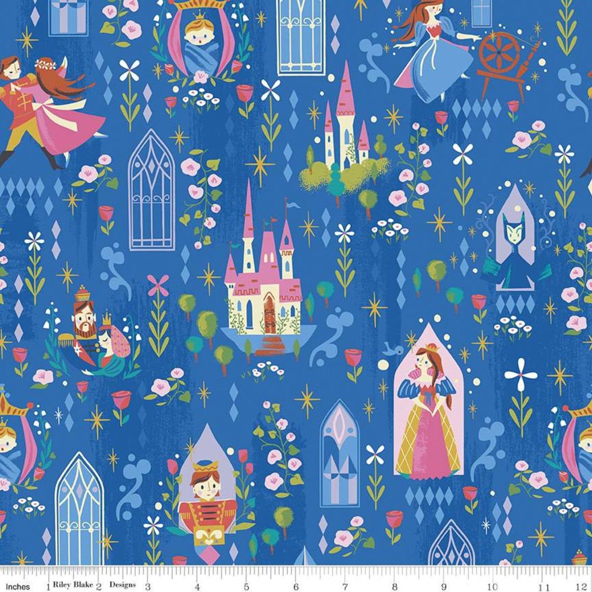 Little Brier Rose by Jill Howarth Main Midnight Sparkle SC11070-MIDNIGHT Cotton Woven Fabric